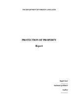 Kutatási anyagok 'Protection of Property', 1.                