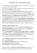 Összefoglalók, jegyzetek 'International Trade Classifications', 1.                