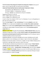 Összefoglalók, jegyzetek 'International Trade Classifications', 7.                