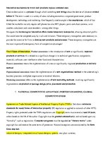 Összefoglalók, jegyzetek 'International Trade Classifications', 8.                