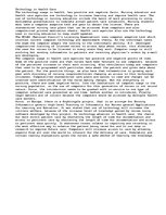 Esszék 'Technology in Health Care', 1.                