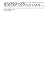 Esszék '"Here I Stand" Creative Essay on lost love.', 3.                