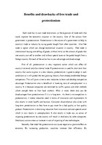 Kutatási anyagok 'Benefits and Drawbacks of Free Trade and Protectionism', 1.                