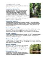 Összefoglalók, jegyzetek 'New Zealand National, Forest & Maritime Parks', 2.                