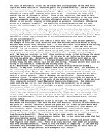 Esszék 'Affirmative Action Effects Us All', 1.                