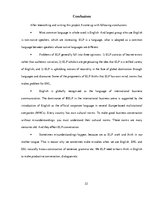 Kutatási anyagok 'English as a Lingua Franca', 22.                