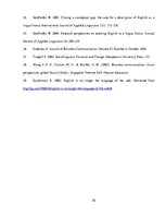 Kutatási anyagok 'English as a Lingua Franca', 26.                