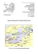 Kutatási anyagok 'Aspects of Economic Transformation in Latvia', 1.                