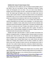 Kutatási anyagok 'Is There a Common European Culture and Citizenry?', 2.                