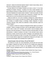 Kutatási anyagok 'Is There a Common European Culture and Citizenry?', 7.                