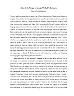 Esszék 'Slips of the Tongue in George W.Bush’s Discourse', 1.                