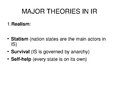 Prezentációk 'Alexander Wendt: Anarchy Is what States Make of It: The Social Construction of P', 2.                