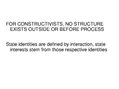 Prezentációk 'Alexander Wendt: Anarchy Is what States Make of It: The Social Construction of P', 11.                