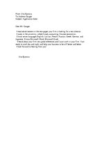 Minták 'Application Letter', 1.                