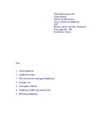 Összefoglalók, jegyzetek 'Home Reading. Reframing Organizations. Artistry, Choice and Leadership', 1.                