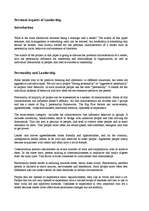 Kutatási anyagok 'Personal Aspects of Leadership', 3.                