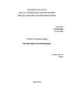 Összefoglalók, jegyzetek 'What Make English an International Language?', 1.                
