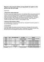 Kutatási anyagok 'The Amount of Time Young People Has Spent on the Phone ', 1.                