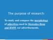 Kutatási anyagok 'Grmmatical Aspects of Automobile Advertisements', 52.                