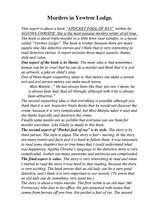 Összefoglalók, jegyzetek 'Agatha Christie "A Pocket Full of Rye"', 1.                