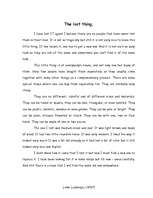 Esszék 'The Lost Thing', 1.                