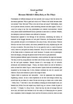 Összefoglalók, jegyzetek 'Good and Evilin Herman Melville’s Moby Dick, or The Whale', 1.                