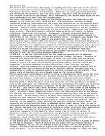 Esszék 'The Importance of the Ancient Era of Political Philosophy', 1.                