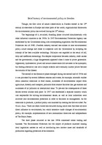 Kutatási anyagok 'Environmental Policy in Sweden', 3.                