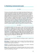 Kutatási anyagok 'Marketing Communication Plan', 22.                