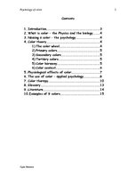 Kutatási anyagok 'Psychology of Color', 2.                