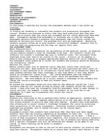 Összefoglalók, jegyzetek 'In this Essay I Identify and Discuss the Assessment Methods that I Use within My', 1.                