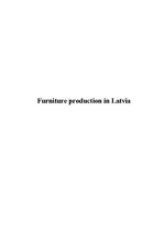 Kutatási anyagok 'Furniture Production in Latvia', 1.                