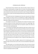 Esszék 'Celebration with a Differences', 1.                