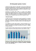Összefoglalók, jegyzetek 'Drinking Water Quality in Latvia', 1.                