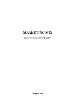 Kutatási anyagok 'Marketing Mix', 1.                
