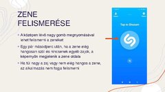 Prezentációk 'A Shazam használata', 4.                