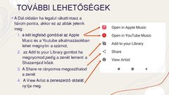 Prezentációk 'A Shazam használata', 6.                