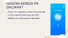 Prezentációk 'A Shazam használata', 11.                