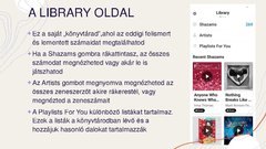 Prezentációk 'A Shazam használata', 13.                