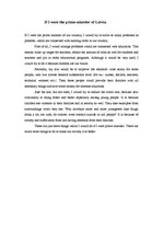 Esszék 'If I Were the Prime - Minister of Latvia', 2.                