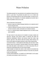 Esszék 'Water Pollution', 1.                