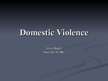 Prezentációk 'Domestic Violence in UK', 1.                