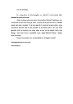 Minták 'Transactional Letter', 2.                