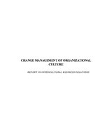Kutatási anyagok 'Change Management of Organizational Culture', 1.                