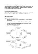 Összefoglalók, jegyzetek 'Európai Uniós ismeretek', 1.                