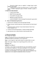 Összefoglalók, jegyzetek 'Európai Uniós ismeretek', 8.                