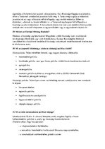 Összefoglalók, jegyzetek 'Európai Uniós ismeretek', 14.                