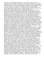 Esszék 'What Is an Education?', 1.                