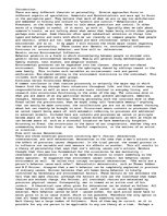 Esszék 'The Nature of Personality', 1.                