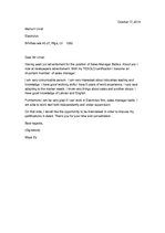 Minták 'Letter of Motivation', 1.                